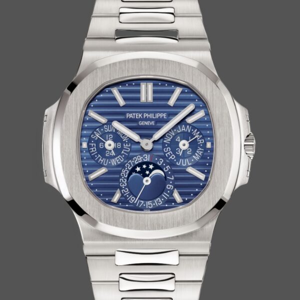 Patek Philippe Nautilus Perpetual Calendar White Gold Blue Dial 5740 1G 001 40mm