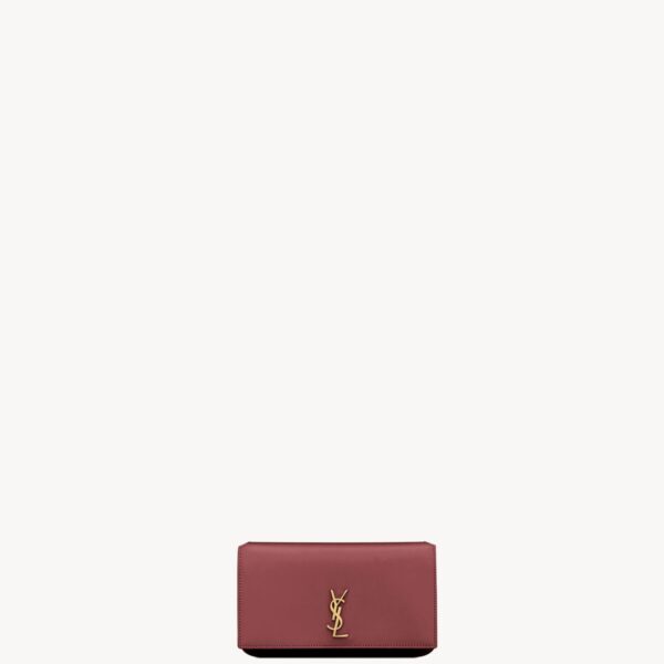 YSL Cassandre Phone Holder in Smooth Leather