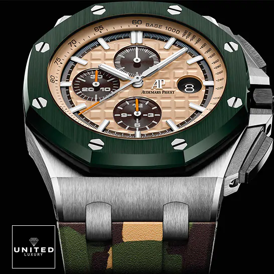 Audemars Piguet Royal Oak Chronograph 26331ST "Silver-Toned Dial" Perfect Duplicate 1:1 ap leather strap