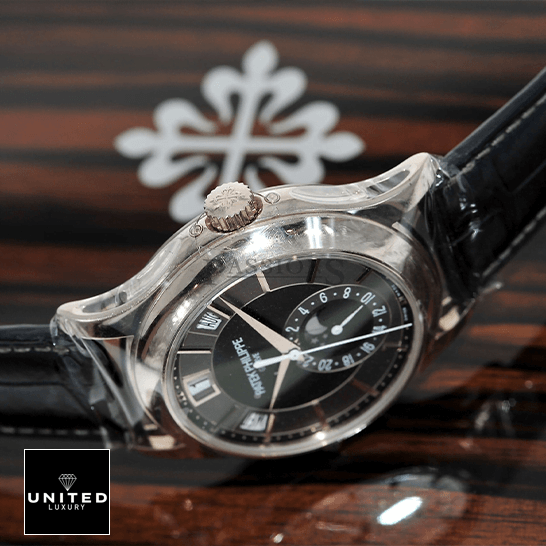 Patek Philippe Annual Calendar 5205G-010 "Opaline Dial" Deluxe Replica Edition patek hilippe complications automatic grey dial 5205G 010 table two