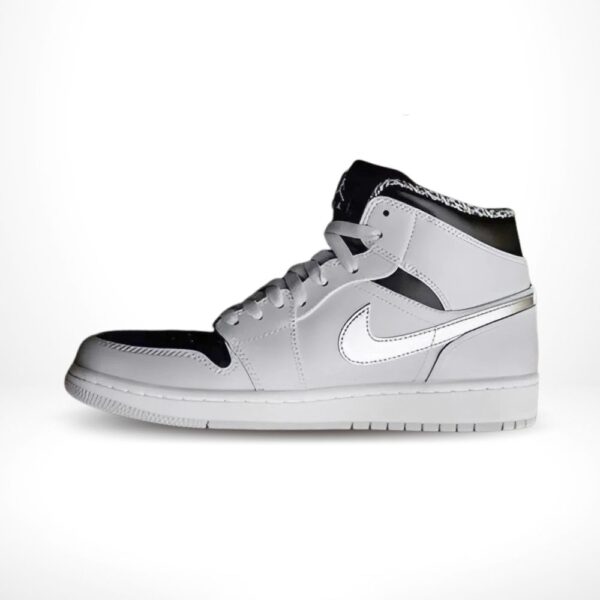 Air Jordan 1 Mid Pure Platinum Metallic Silver