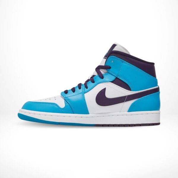 Air Jordan 1 Mid Hornets Blue White
