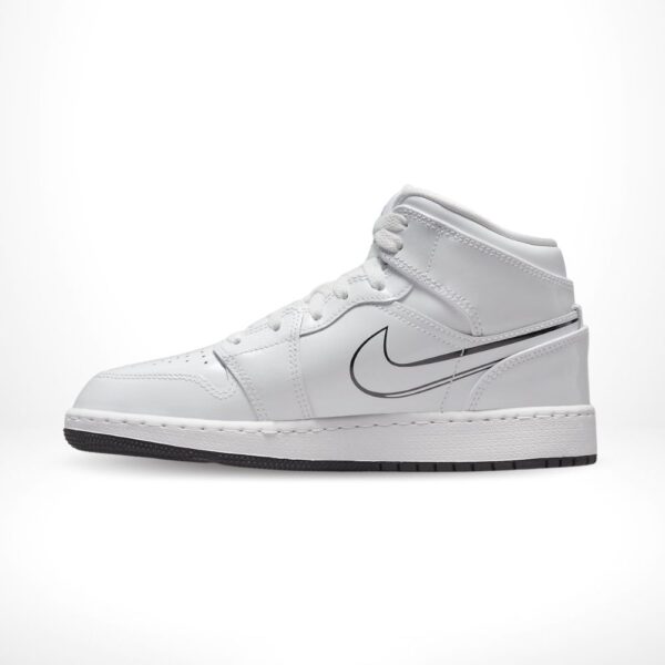Air Jordan 1 Mid Schematic White Black