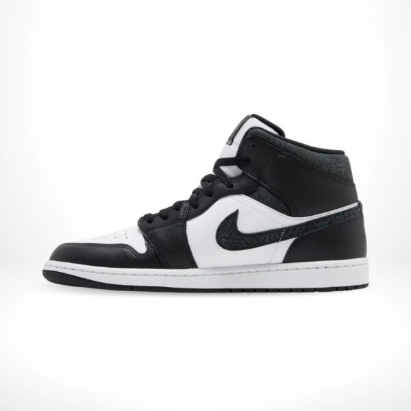 Air Jordan 1 Mid Panda Elephant Black White SE