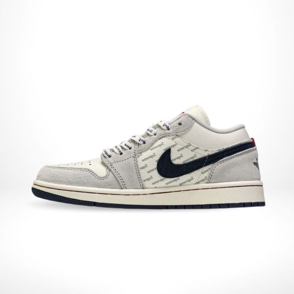 Air Jordan 1 Low x Supreme White Grey Custom