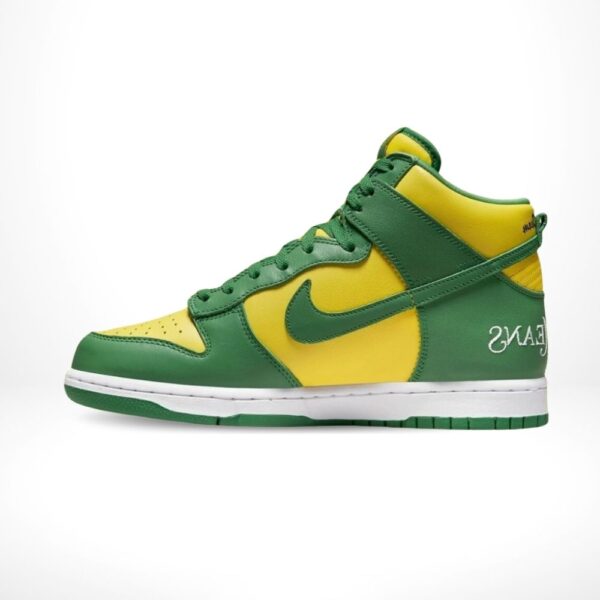 Nike SB Dunk Low High Supreme By Any Means Brazil Green Yellow