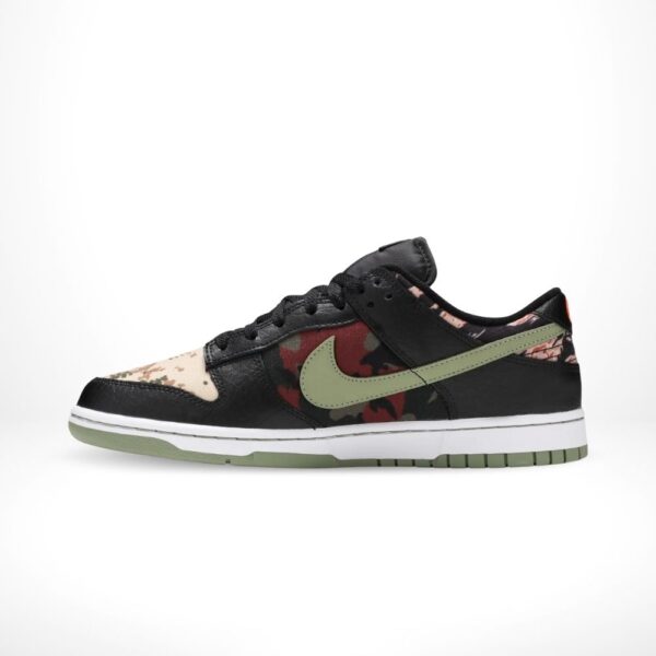 Nike Dunk Low SE Black Multi-Camo Olive