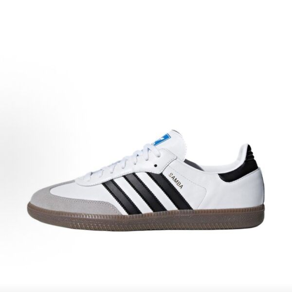 adidas Samba OG Unisex Retro Trainers White / Black / Grey Gum Sole