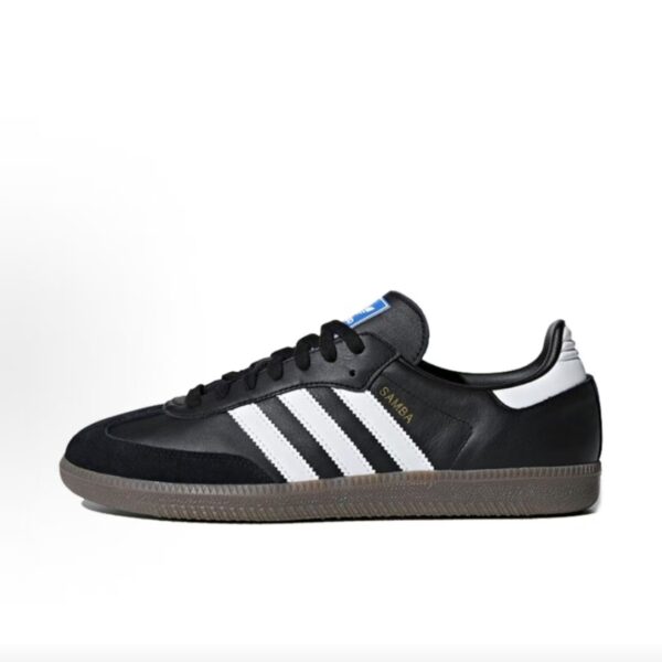 adidas Samba OG Unisex Retro Trainers Black White with Gum Outsole
