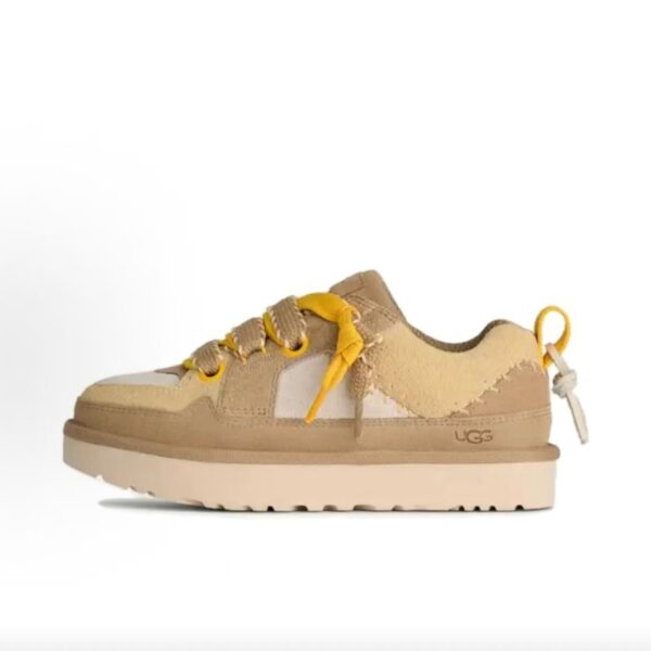 Platform UGG Lo Lowmel Sand Beige Yellow Detail Casual Sneaker