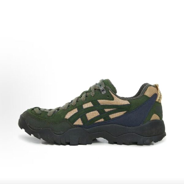 Asics GEL‑Pickax x U.Sage Forest Green Khaki Collaborative Hiking Trainers