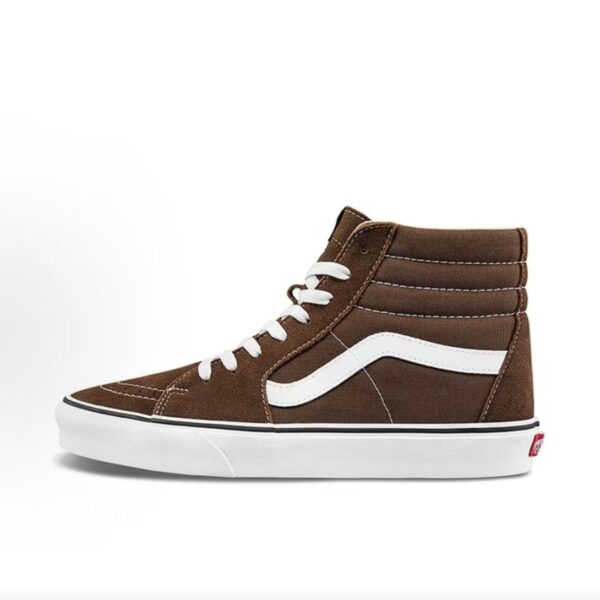 Vans Sk8‑Hi Brown White High‑Top Skate Trainers