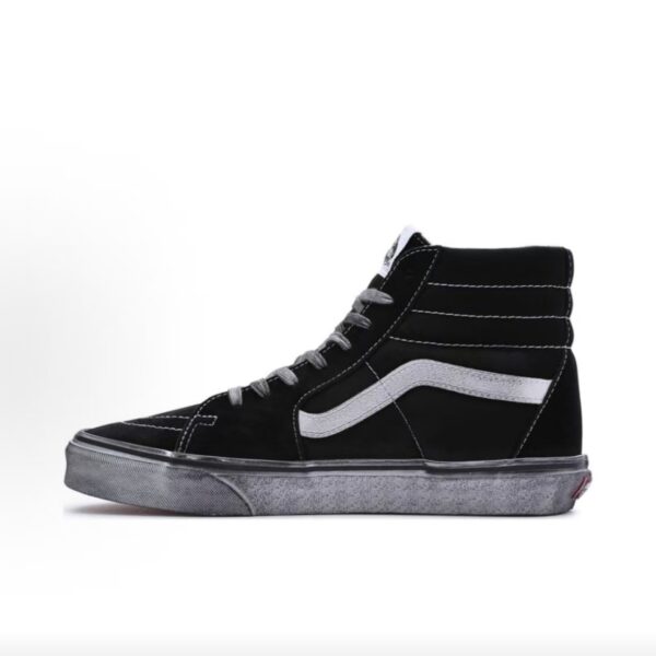 Vans Sk8‑Hi Black Silver Grey High‑Top Skate Trainers