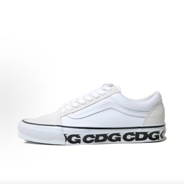 Vans Old Skool x CDG Collaboration White Low‑Top Skate Trainers