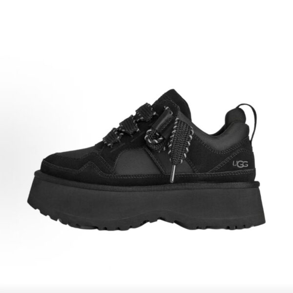 UGG Platform Sneakers All‑Black Women's Chunky Casual Shoes