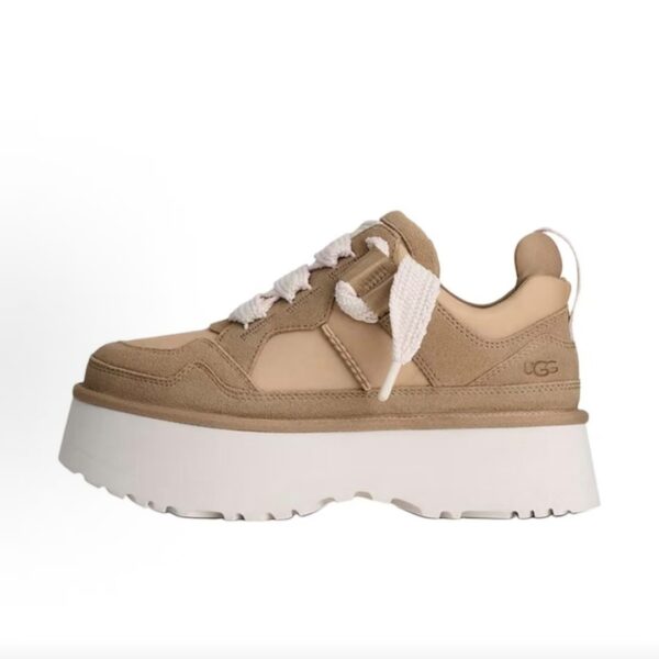 UGG Platform Sneakers Sand Beige Women's Chunky Casual Shoes