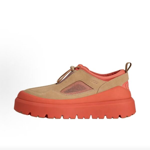 UGG Slip‑On Platform Shoes Beige Orange Sole Chunky Outdoor Trainers